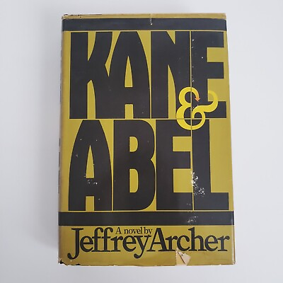 #ad Kane and Abel 1980 Hardcover By Jeffrey Archer Vintage Historical Mystery Novel