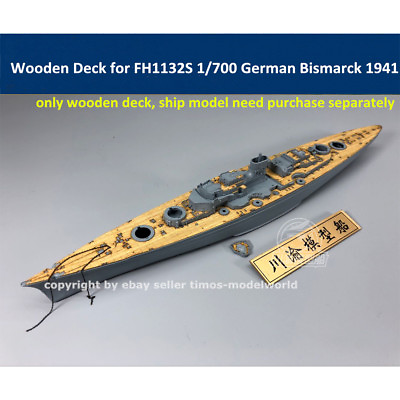 #ad Wooden Deck for Flyhawk FH1132S 1 700 German Battleship Bismarck 1941 CY700044
