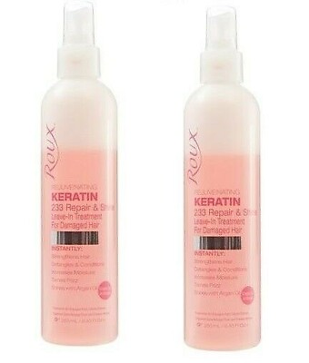 #ad Pack of 2 Roux Rejuvenating Keratin Repair Shine Leave In Treatment 8.45 oz