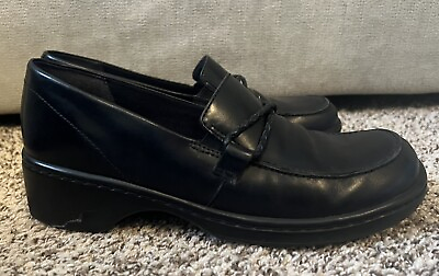 #ad Clark’s Womens Black Ashland Lily Loafers Size 7.5 US Pre owned