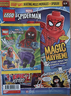 #ad Lego Marvel Spider Man Magazine #3 With Miles Morales Mini Figure