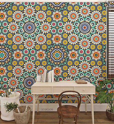 #ad 3D Vintage Floral Wallpaper Wall Mural Removable Self adhesive Sticker72