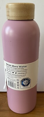 #ad Waterdrop Thermo Steel Bottle 20 oz Pink New 24 H Cold 12 H Hot Vaccuum Sealed