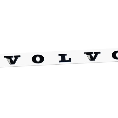 #ad Gloss Black Rear Trunk Lid Badge For Volvo Letter Nameplate Raised Emblem Sport