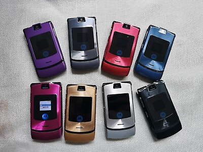 #ad 99% Nw Original Motorola RAZR V3i Unlocked For all 2G sim cards Phone