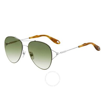#ad GIVENCHY Green Shaded Gold Mirror Pilot Uni Sunglasses. GV 7005 S 010 Palladium $199.00