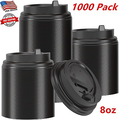 #ad 1000 Pack of 8oz Coffee Cup Lids Anti Spill Design Perfect for Travel amp; Home $49.99
