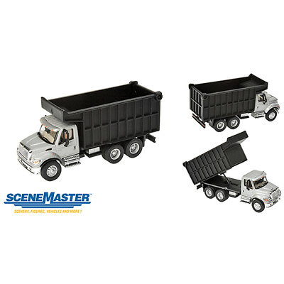 #ad Walthers International R 7600 Dual Axle Coal Truck Silver Cab Blk Box HO Scale