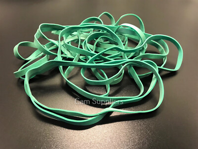 #ad *Green* Rubber Elastic Bands EXTRA LARGE No.69 150mm x 6mm Thick Strong Size 69