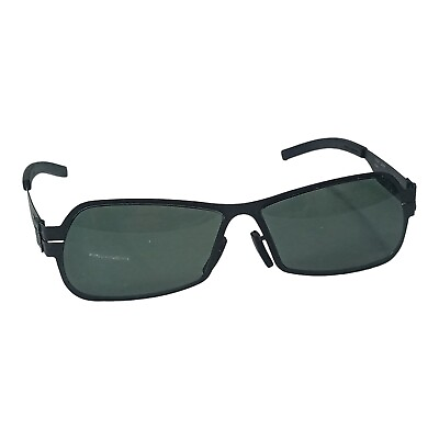 #ad IC Berlin Russ Sunglasses Black Moire Germany New Authenti55 12 Sunglasses $99.99