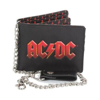 #ad OFFICIAL LICENSED AC DC LIGHTNING CHAIN WALLET ROCK ANGUS