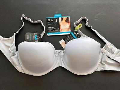 #ad Bali Ultra Light size 42B lined underwire gray smooth New style 3439 convertible