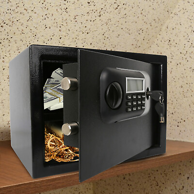 #ad LUCKYERMORE Safe Security Box Digital Keypad Lock Jewelry Gun Cash Office Hotel