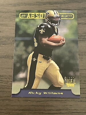 #ad 1999 Absolute EXP Ricky Williams Rookie Card #5 New Orleans Saints