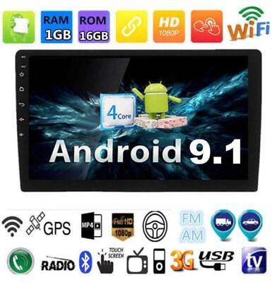 #ad Auto Touch Screen 9quot; 2Din Bluetooth Stereo Radio GPS Wifi Mirror Android 9.1
