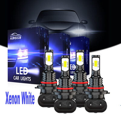 #ad Xenon White LED Headlight Bulbs Kit For Chevy Colorado Crew Cab Pickup 2004 2012 $24.99