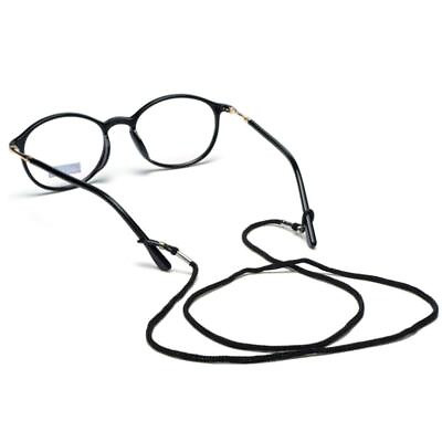 #ad Black Anti slip Nylon Eyeglass Strap Safety Glasses Holder Eyewear Neck Cord