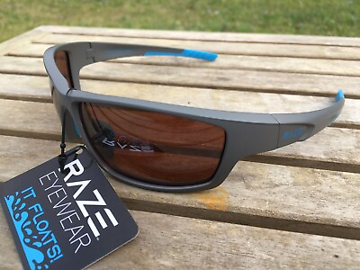 #ad RAZE Eyewear Sunglasses Z Coast floating polarized fishing gray blue HDP