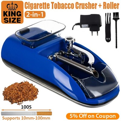 #ad Electric Cigarette Rolling Machine Automatic Tobacco Injector Roller Maker USA $16.89