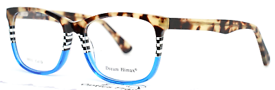 #ad DREAM HIMAX H833 D Blue Tortoise Womens Rectangle Full Rim Eyeglasses 52 16 140