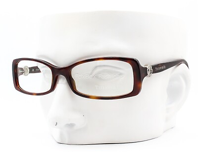#ad Tiffany amp; Co TF 2037G 8002 Eyeglasses Glasses Brown Tortoise w Crystals 54mm
