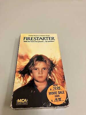 #ad Vintage Firestarter VHS Stephen King Horror