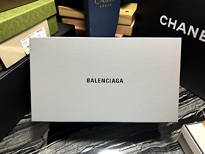#ad Balenciaga 100% Authentic Silver EMPTY Box 14.75” x 8.5” x 5.5”