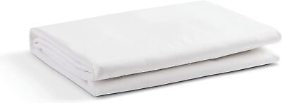 #ad 100% Cotton Percale Sheets Queen Size 1 Flat Sheet Crisp Cool and Strong Bed