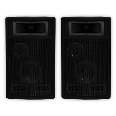 #ad Acoustic Audio PA 500X Passive 800W 3 Way Speaker Pair DJ PA Studio Speakers