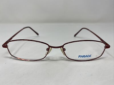 #ad Parade Eyewear BURGUNDY METAL Square Lens Metal Full Rim Eyeglasses Frame PU67