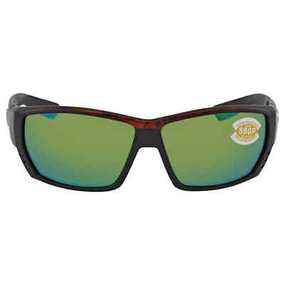 #ad Costa Del Mar Tuna Alley Green Mirror Polarized Rectangular Sunglasses Unisex