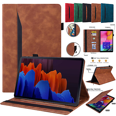 #ad Leather Wallet Tablet Case For Samsung Galaxy Tab A7 Lite T220 Tab A7 Tab A8