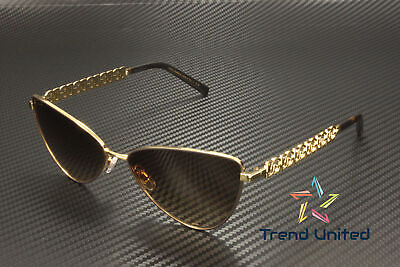 #ad DOLCE amp; GABBANA DG2290 132013 Gold Mt Brown Grad Brown 60 mm Women#x27;s Sunglasses