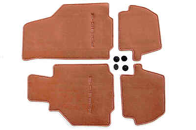 #ad Genuine PORSCHE Floor Mat LHD Black cinnamon brown 00004480084P11