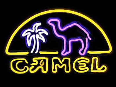 #ad Camel Cigarettes Smoke 20quot;x16quot; Neon Sign Bar Lamp Light Party Gift Man Cave
