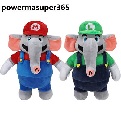 #ad Super Mario Bros Wonder Plush Toys Elephant Mario Luigi Stuffed Doll Gifts US