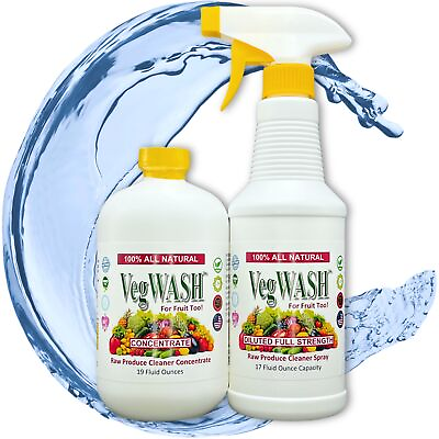 #ad VegWASH™ Concentrate Organic Raw Produce Cleaner 19 Refills of Scented Spray $34.90