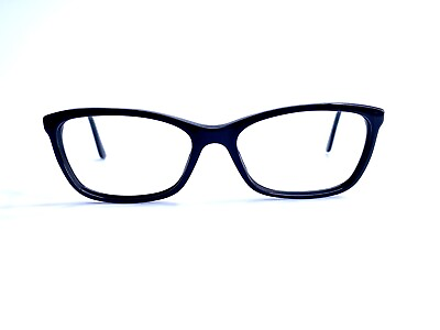 #ad New Versace Black Wayfarer Gold Temple Eyeglasses Italy MOD 3186 GB1 54 16 140