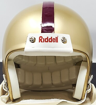 #ad Washington Redskins Riddell Retro 1950#x27;s Burgundy amp; Gold Tribute Mini Helmet