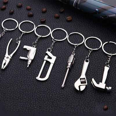 #ad New Metal Adjustable Creative Tool Wrench Spanner Key Chain Ring Keyring Gift