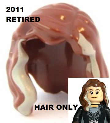 #ad LEGO Red Brown Hair with Highlights Wig Minifigure Over Shoulder Harry Potter