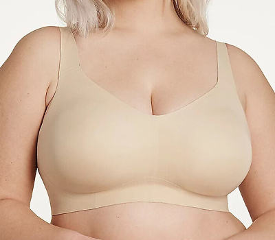 #ad Evelyn amp; Bobbie Beyond Seamless Wirefree Bra Large Sand A587073