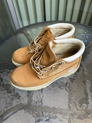 #ad Timberland Women#x27;s Nellie 23346 Wheat Leather Waterproof Chukka Boots Size 7