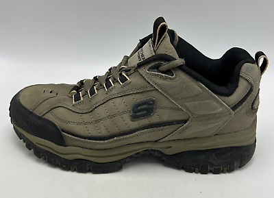 #ad Skechers Mens Shoe 9 Energy Downforce Casual Sneakers Leather 50172 Tan Read