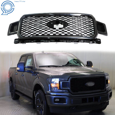 #ad For 2018 2020 Ford F 150 Front Radiator Grille Assembly Shadow Black JL3Z8200SF