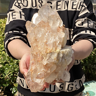 #ad 16.95LB Natural Clear Quartz Chakra Reiki Crystal Cluster Gemstone Specimen