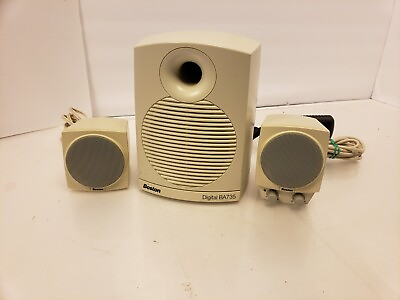 #ad Boston Digital BA735 2.1 Computer Speaker System vintage no rca cord