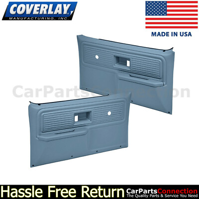 #ad Coverlay Replacement Door Panel LR Light Blue 18 34N LBL Manual Window amp; Lock