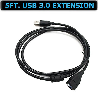 #ad USB 3.0 Extender Extension Cable Cord Type A Male to Female 2 10FT HIGH SPEED