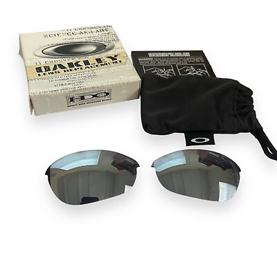 #ad Oakley Half Jacket XLJ Black Iridium Polarized Replacement Lenses 13 426 NIB